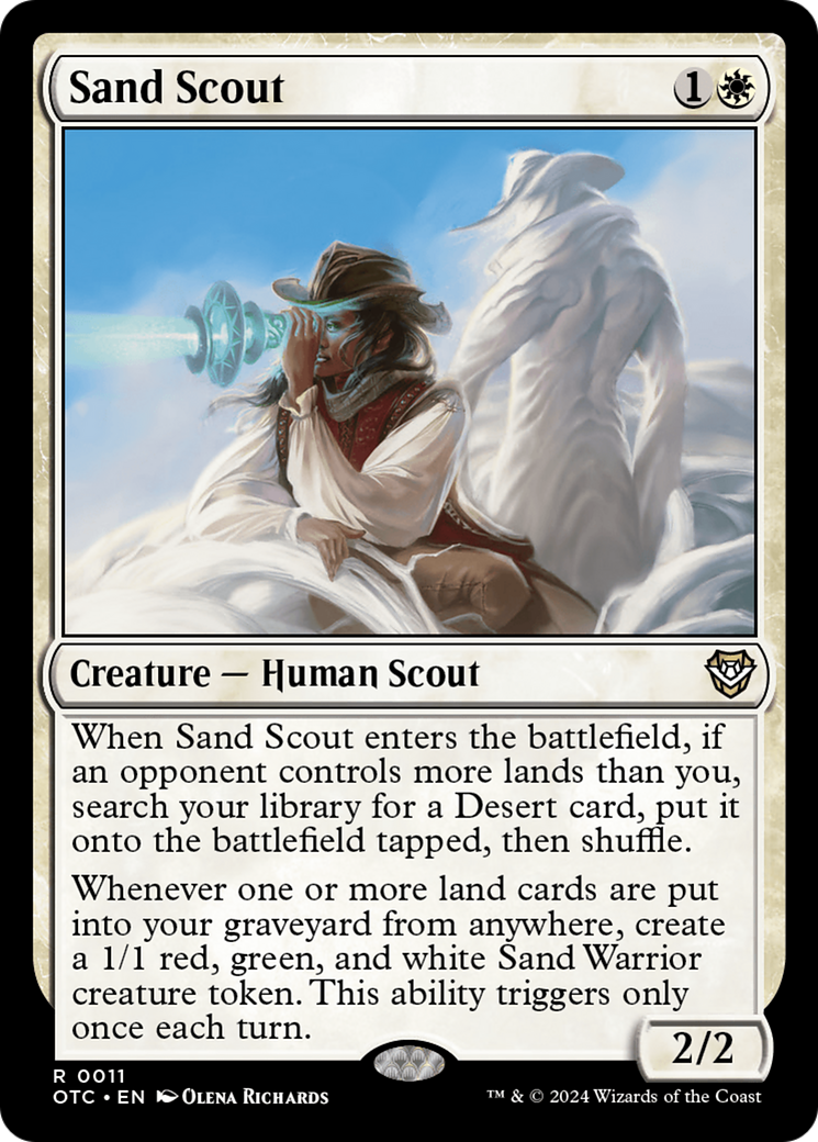 Sand Scout (OTC-011) [Outlaws of Thunder Junction Commander] MTG Single Wizards of the Coast