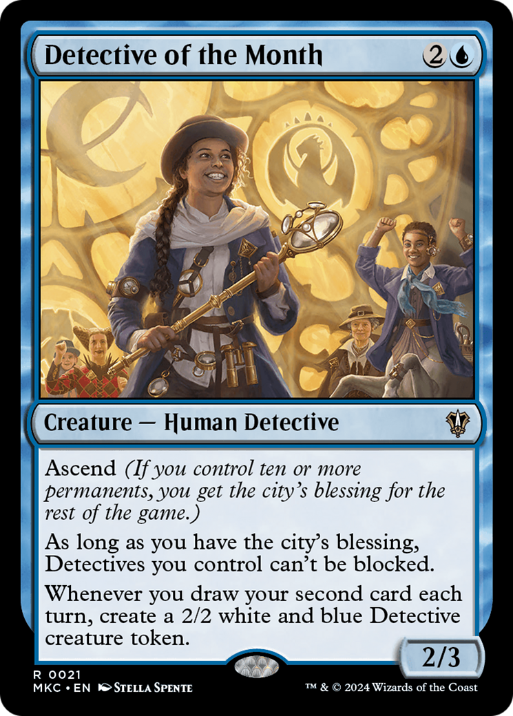 Detective of the Month (MKC-021) [Murders at Karlov Manor Commander] MTG Single Wizards of the Coast