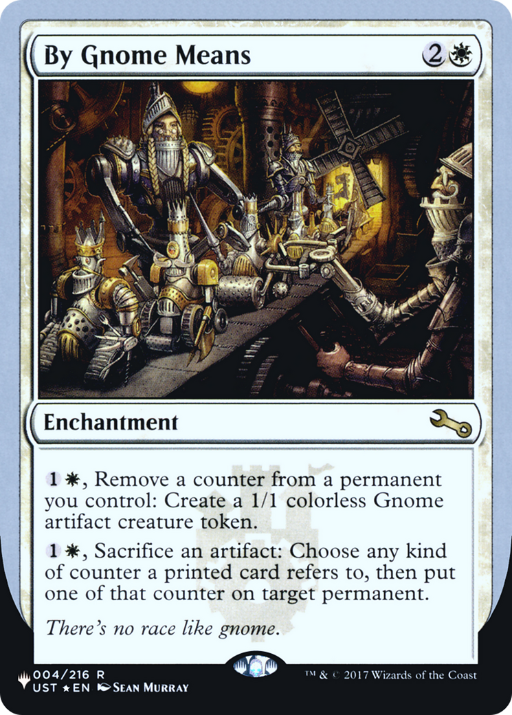 By Gnome Means (LIST-001) [Mystery Booster] The List (Unfinity Foil Edition) Foil MTG Single Wizards of the Coast