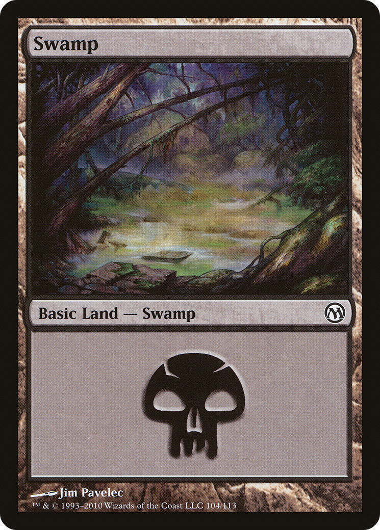 Swamp (104) (DPA-104) [Misc] Duels of the Planeswalkers MTG Single Wizards of the Coast