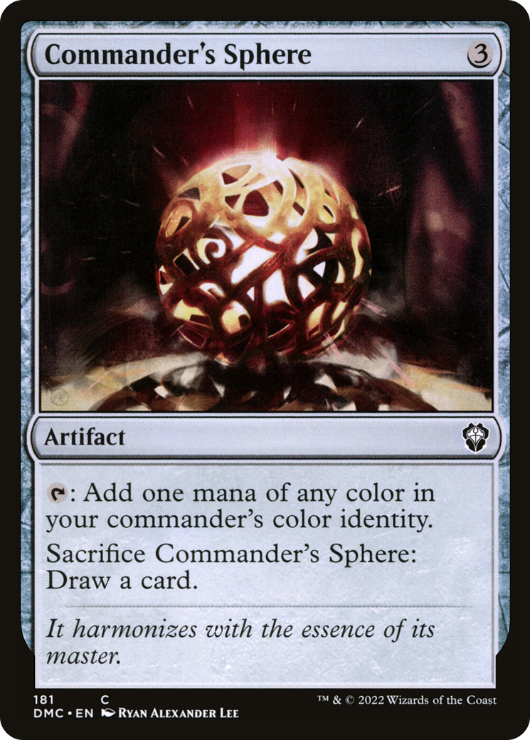 Commander's Sphere (DMC-181) [Dominaria United Commander] MTG Single Wizards of the Coast