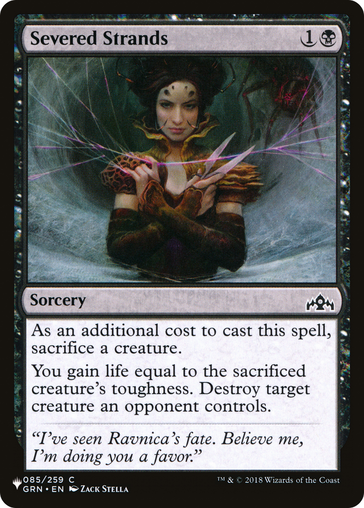 Severed Strands (LIST-GRN-85) [Mystery Booster] The List MTG Single Wizards of the Coast