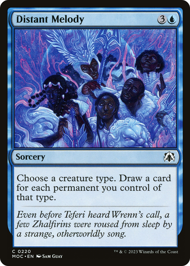 Distant Melody (MOC-220) [March of the Machine Commander] MTG Single Wizards of the Coast
