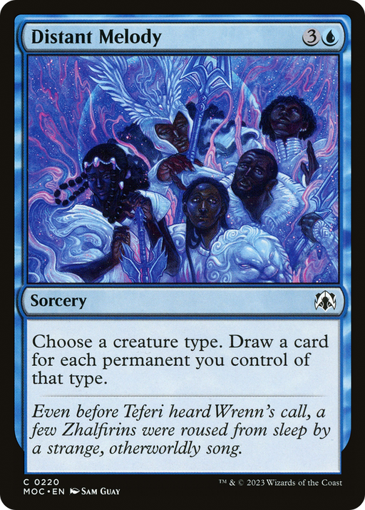 Distant Melody (MOC-220) [March of the Machine Commander] MTG Single Wizards of the Coast