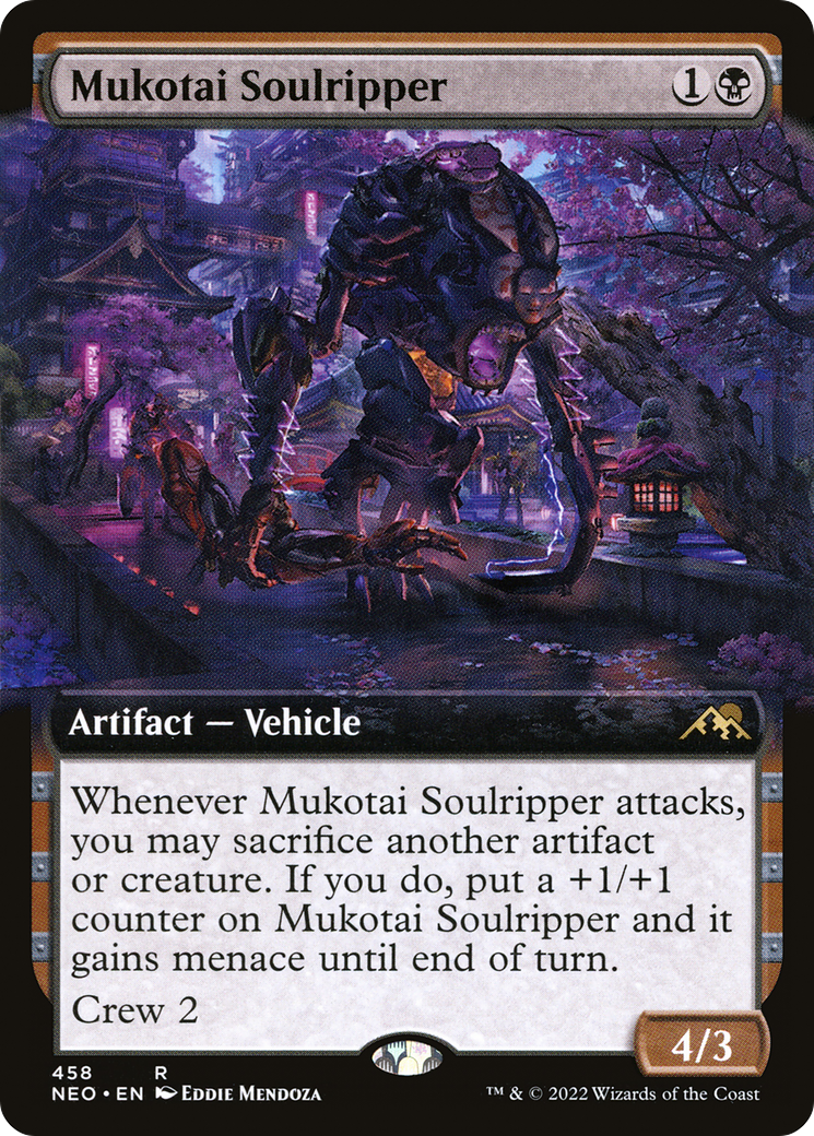Mukotai Soulripper (NEO-458) [Kamigawa: Neon Dynasty] (Extended Art) MTG Single Wizards of the Coast