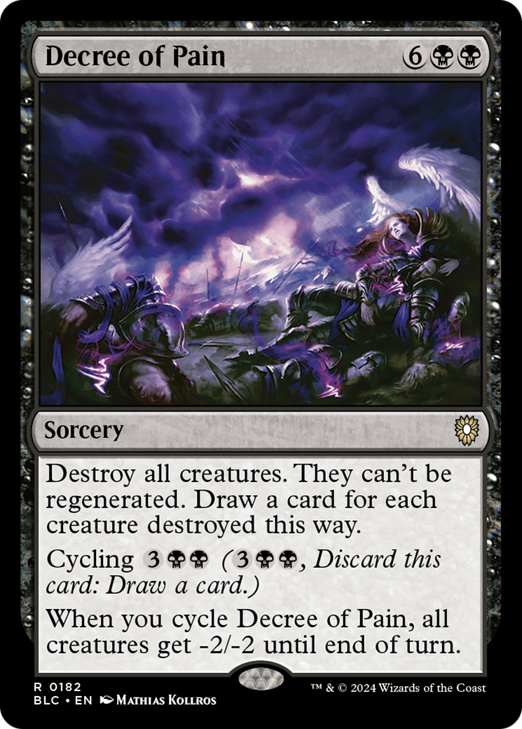 Decree of Pain (BLC-182) [Bloomburrow Commander] MTG Single Wizards of the Coast