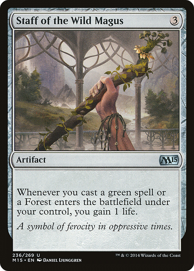 Staff of the Wild Magus (M15-236) [Magic 2015] Foil MTG Single Wizards of the Coast