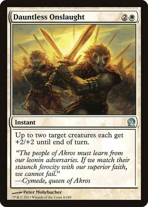 Dauntless Onslaught (THS-006) [Theros] Foil MTG Single Wizards of the Coast
