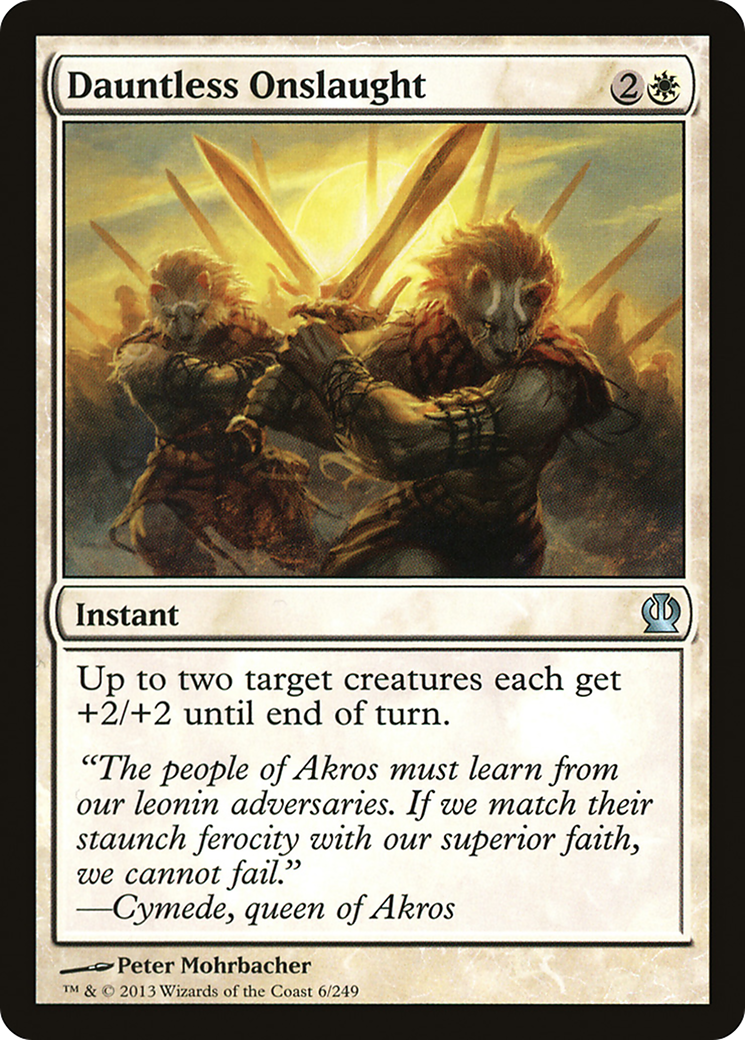 Dauntless Onslaught (THS-006) [Theros] MTG Single Wizards of the Coast