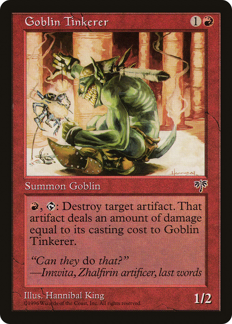 Goblin Tinkerer (MIR-180) [Mirage] MTG Single Wizards of the Coast