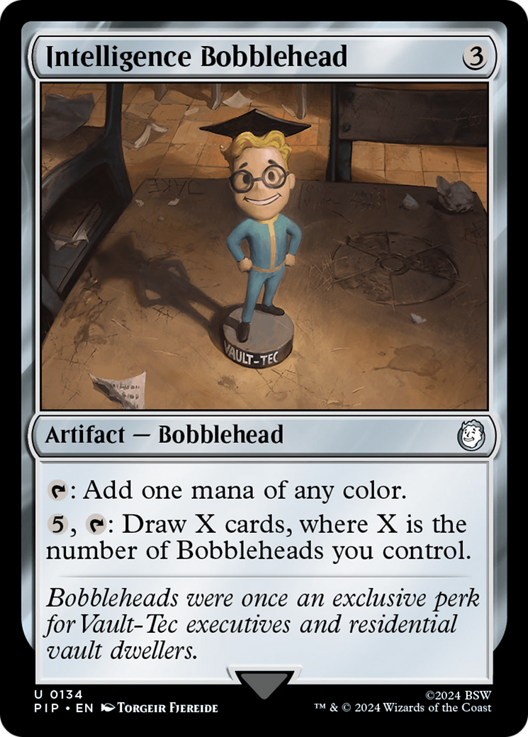 Intelligence Bobblehead (PIP-134) [Fallout] Foil MTG Single Wizards of the Coast