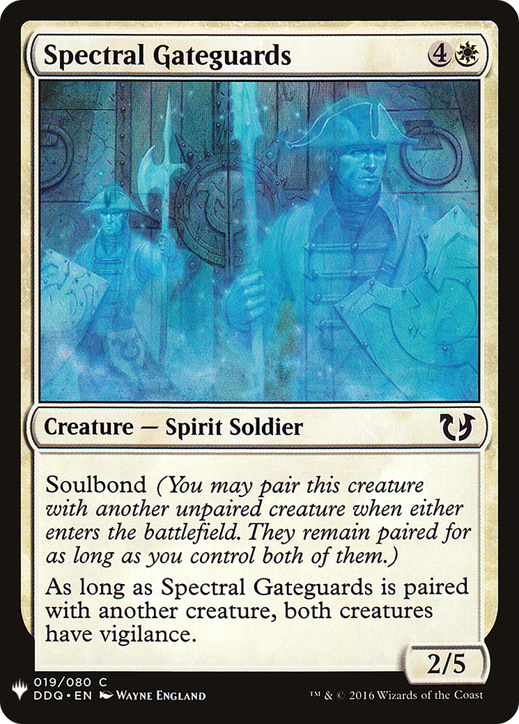 Spectral Gateguards (LIST-DDQ-19) [Mystery Booster] The List MTG Single Wizards of the Coast
