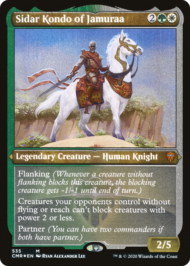 Sidar Kondo of Jamuraa (Foil Etched) (CMR-535) [Commander Legends] Foil MTG Single Wizards of the Coast