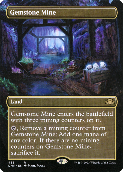 Gemstone Mine (DMR-455) [Dominaria Remastered] (Borderless) Foil MTG Single Wizards of the Coast