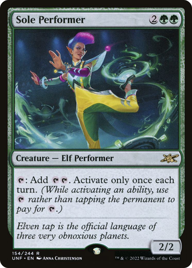 Sole Performer (UNF-154) [Unfinity] Foil MTG Single Wizards of the Coast