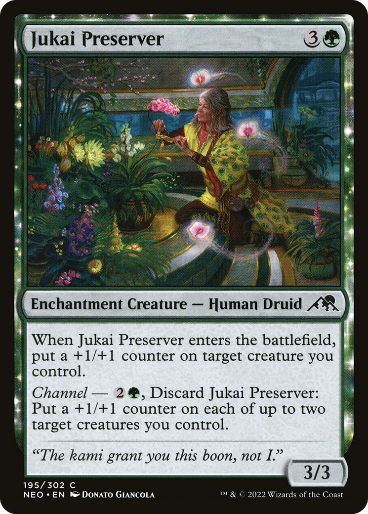 Jukai Preserver (NEO-195) [Kamigawa: Neon Dynasty] MTG Single Wizards of the Coast