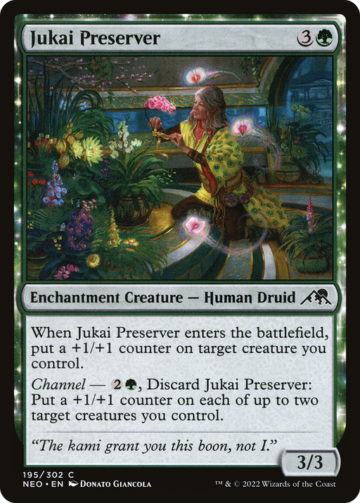 Jukai Preserver (NEO-195) [Kamigawa: Neon Dynasty] MTG Single Wizards of the Coast