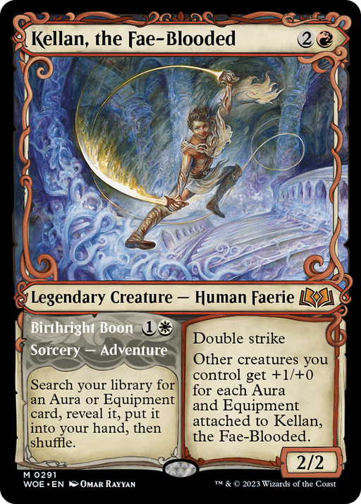 Kellan, the Fae-Blooded (WOE-291) [Wilds of Eldraine] (Showcase) MTG Single Wizards of the Coast
