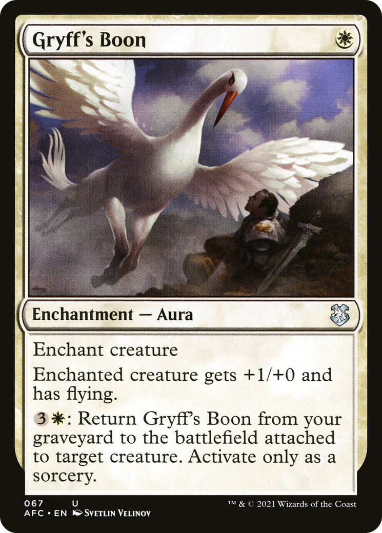 Gryff's Boon (AFC-067) [Forgotten Realms Commander] MTG Single Wizards of the Coast