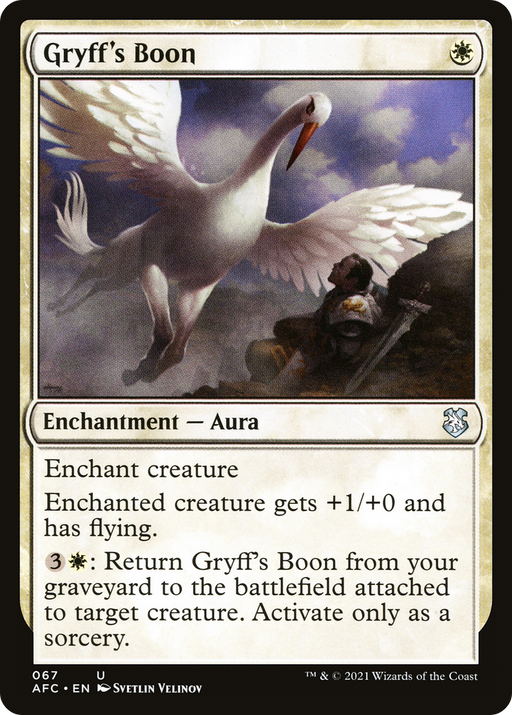 Gryff's Boon (AFC-067) [Forgotten Realms Commander] MTG Single Wizards of the Coast