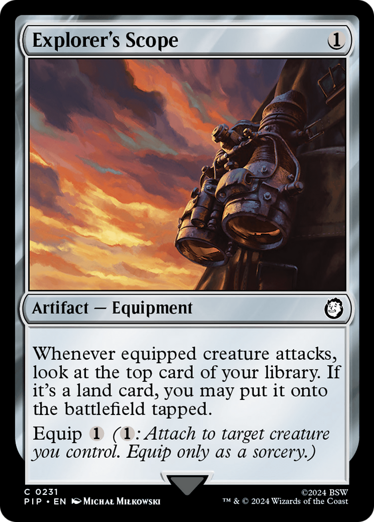 Explorer's Scope (PIP-231) [Fallout] Foil MTG Single Wizards of the Coast
