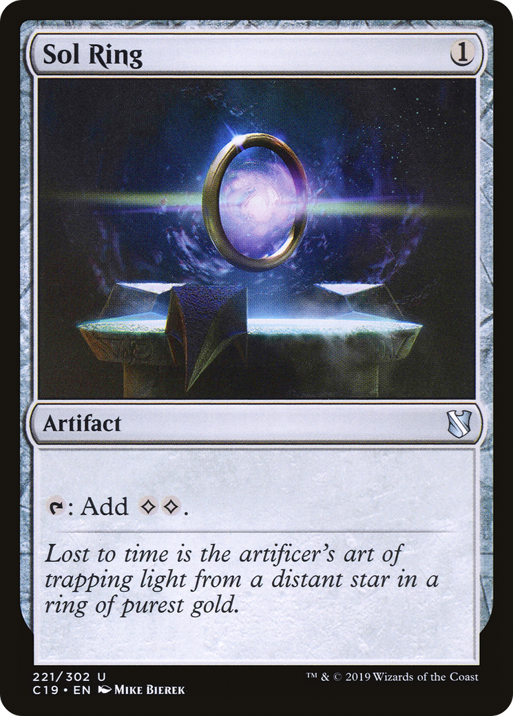 Sol Ring (C19-221) [Commander 2019] MTG Single Wizards of the Coast