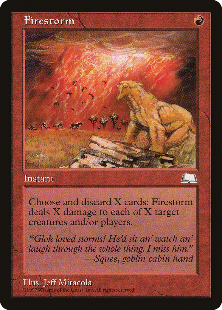 Firestorm (WTH-) [Weatherlight] MTG Single Wizards of the Coast