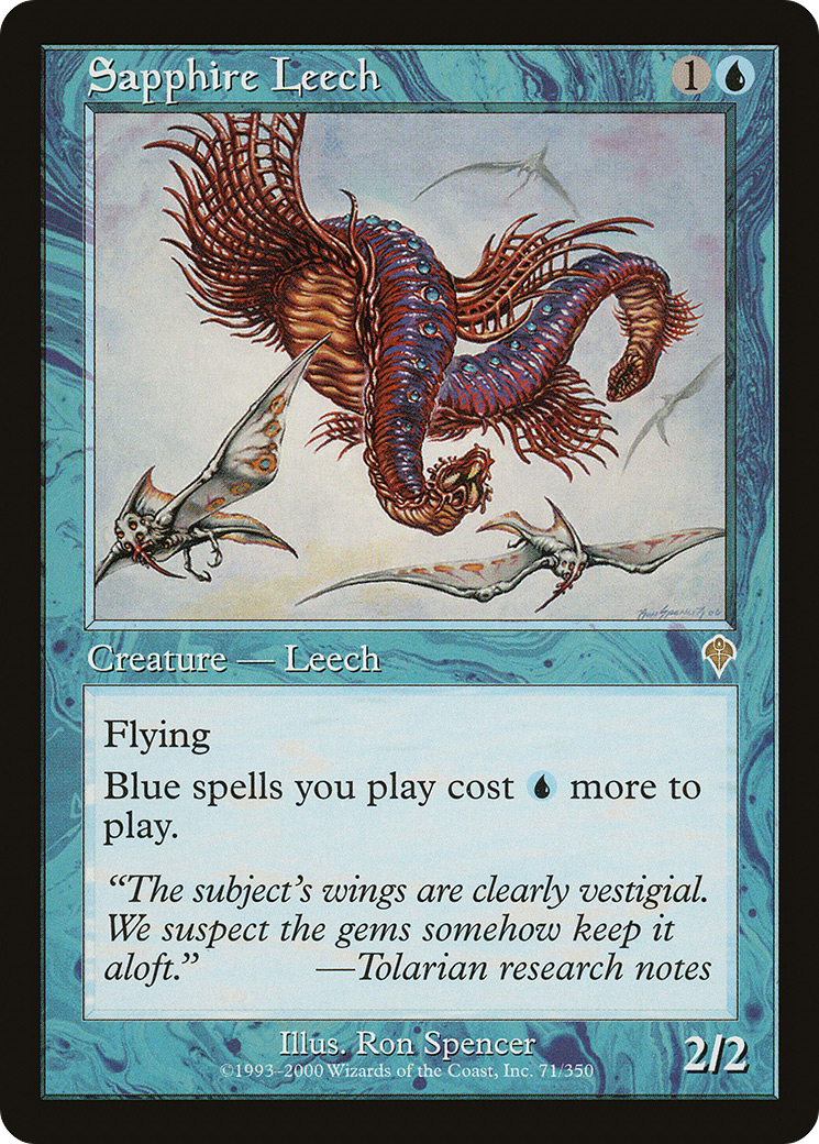 Sapphire Leech (INV-071) [Invasion] Foil MTG Single Wizards of the Coast