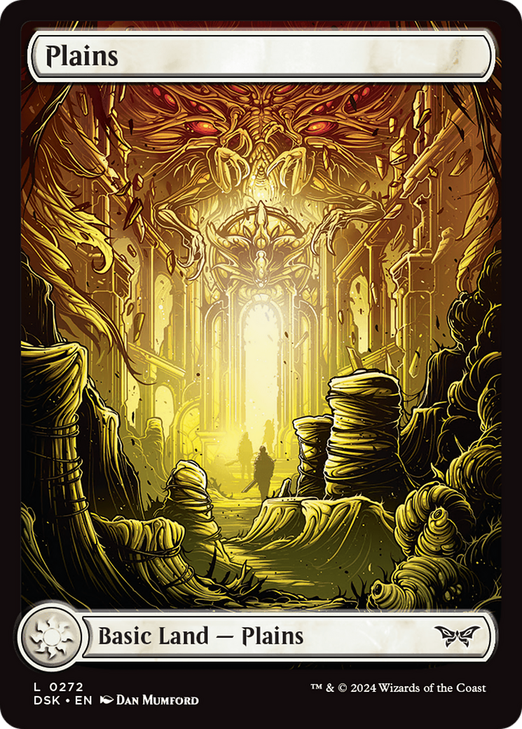 Plains (0272) - Full Art (DSK-272) [Duskmourn: House of Horror] Foil MTG Single Duskmourn: House of Horror