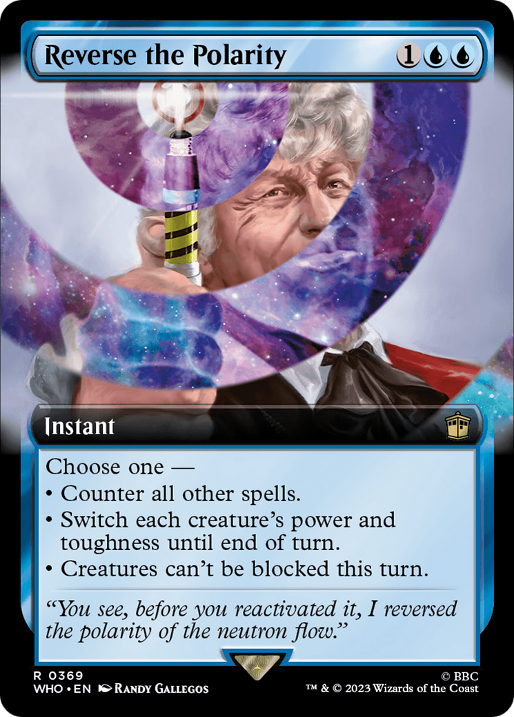 Reverse the Polarity (WHO-369) [Doctor Who] (Extended Art) MTG Single Wizards of the Coast