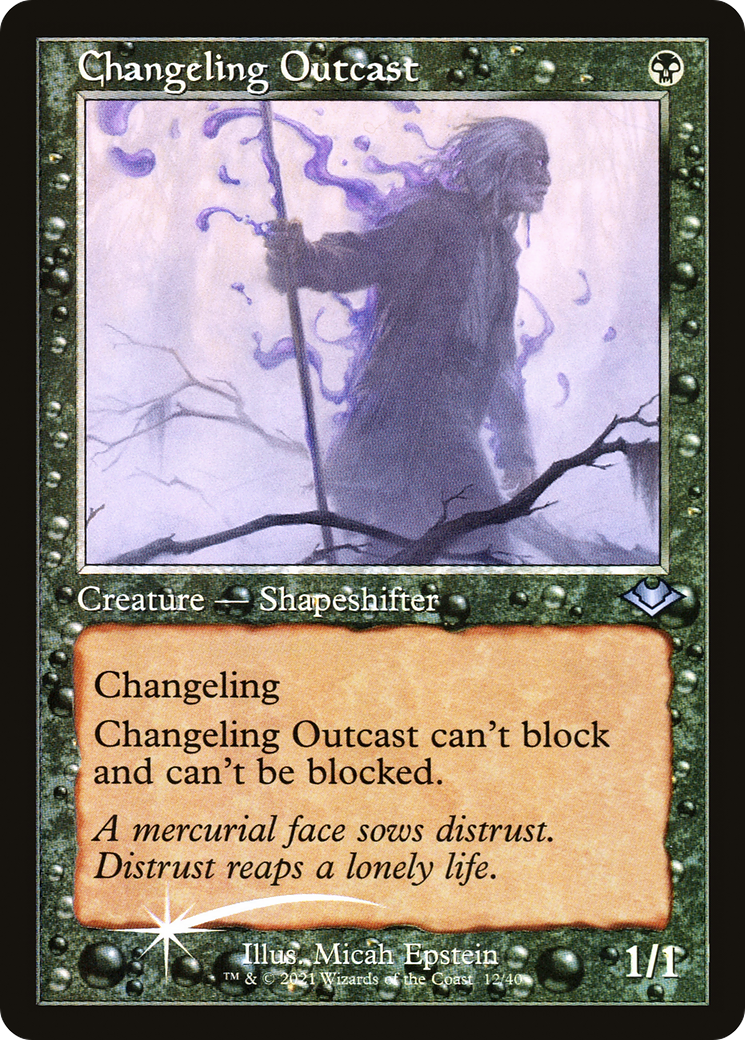 Changeling Outcast (MH1-012) [Modern Horizons 1 Timeshifts] Foil MTG Single Wizards of the Coast