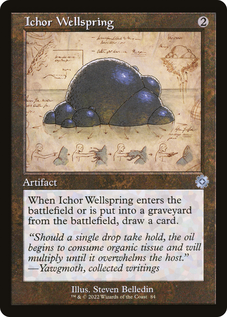 Ichor Wellspring (Schematic) (BRR-084) [The Brothers' War Retro Artifacts] Foil MTG Single Wizards of the Coast