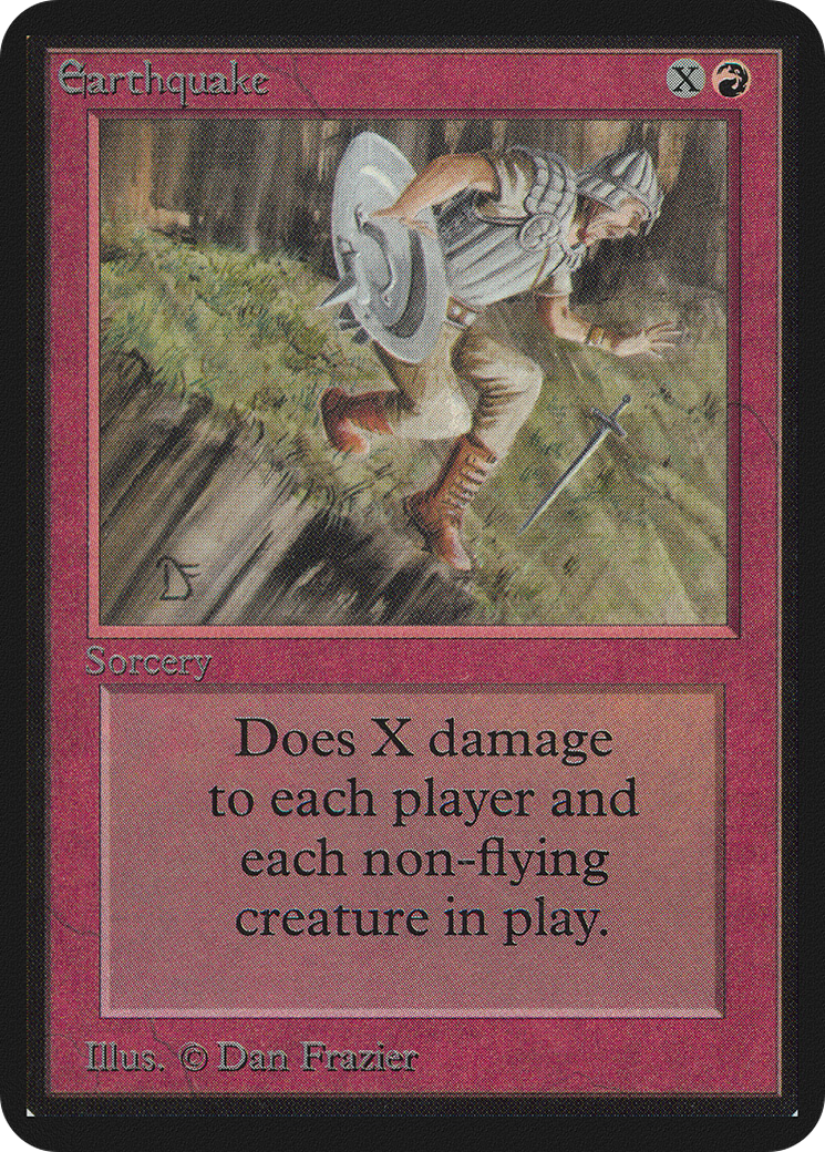 Earthquake (LEA-146) [Oldschool] Limited Edition Alpha MTG Single Wizards of the Coast