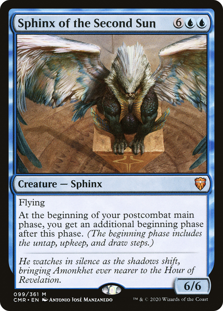 Sphinx of the Second Sun (CMR-099) [Commander Legends] Foil MTG Single Wizards of the Coast