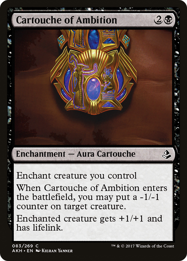 Cartouche of Ambition (AKH-083) [Amonkhet] MTG Single Wizards of the Coast