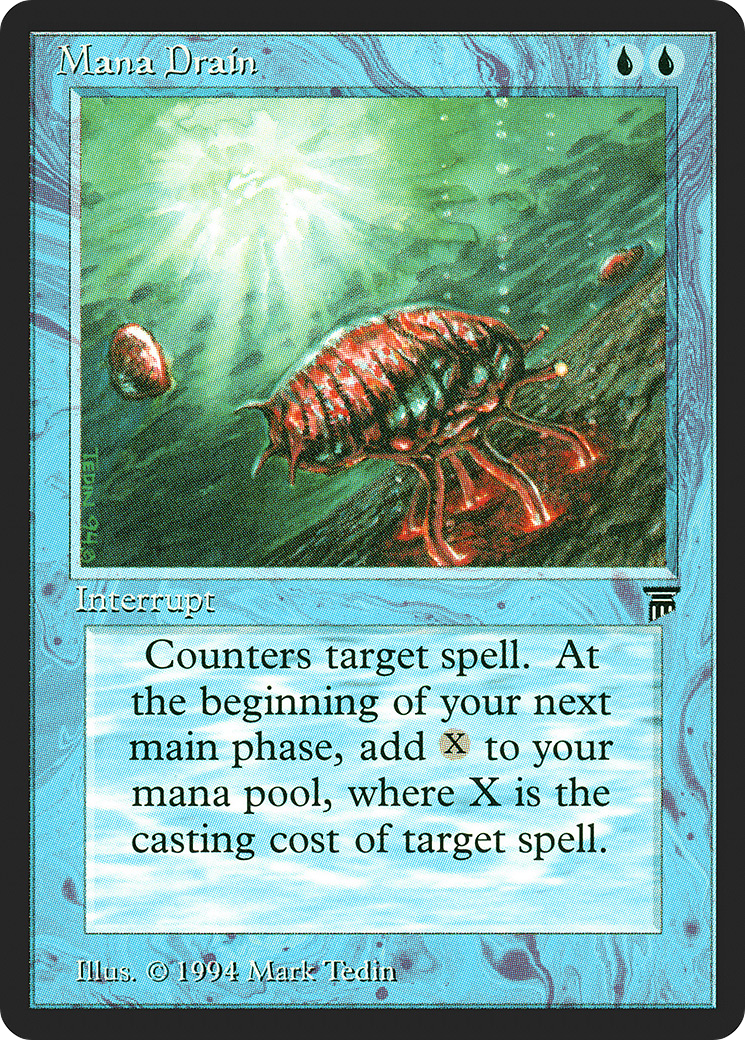 Mana Drain (LEG-065) [Oldschool] Legends MTG Single Wizards of the Coast
