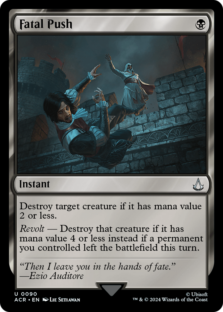 Fatal Push (ACR-090) [Assassin's Creed] Foil MTG Single Wizards of the Coast