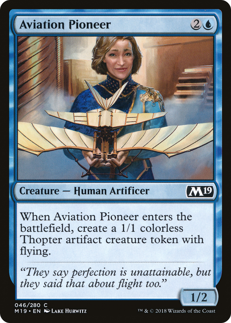Aviation Pioneer (M19-046) [Core Set 2019] Foil MTG Single Wizards of the Coast