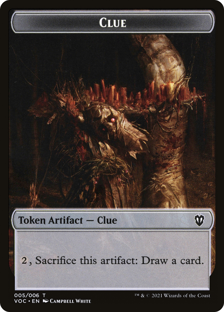 Clue (TVOC-005) [Tokens] Crimson Vow Commander Tokens MTG Single Wizards of the Coast