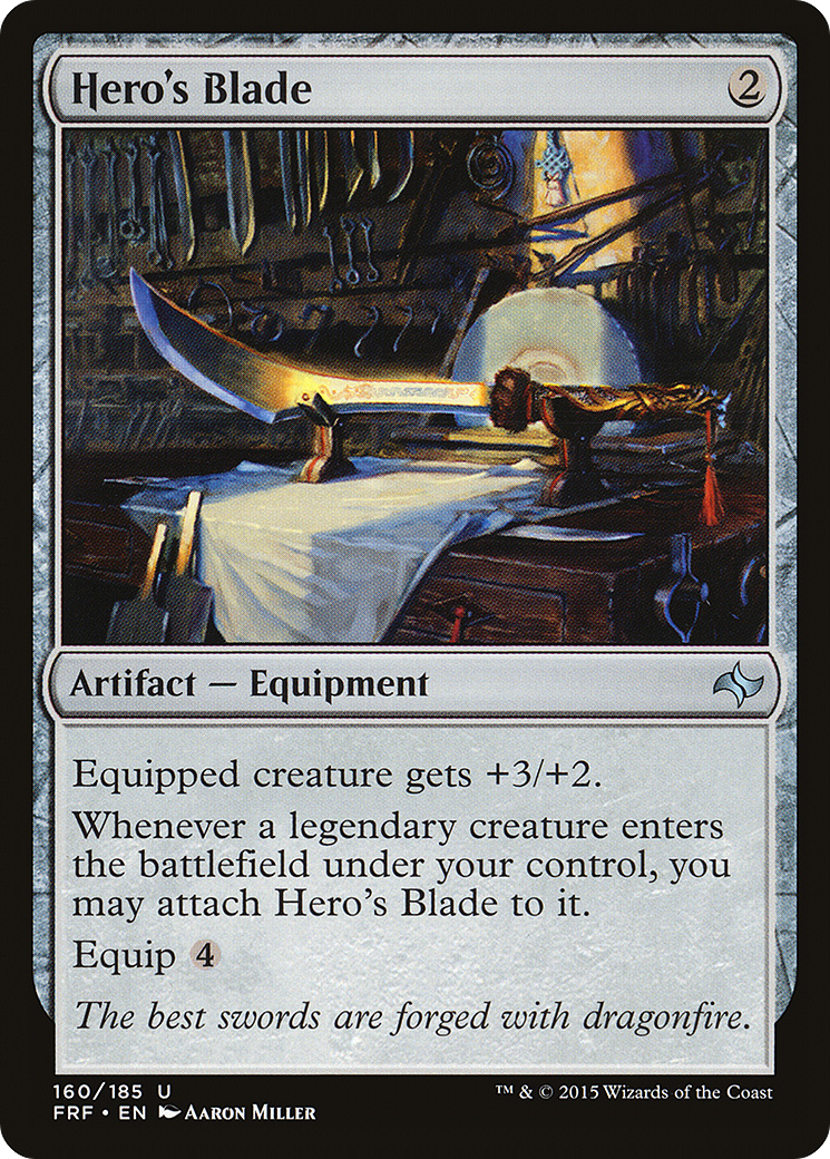Hero's Blade (FRF-160) [Fate Reforged] MTG Single Wizards of the Coast