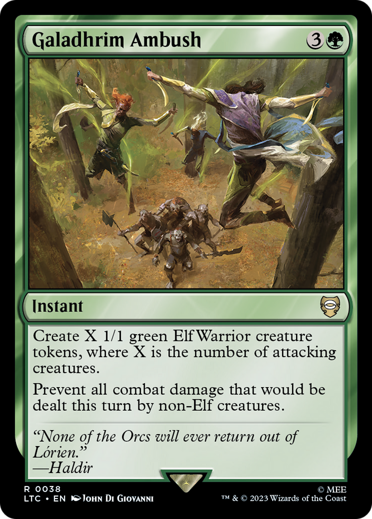 Galadhrim Ambush (LTC-038) [Tales of Middle-earth Commander] MTG Single Wizards of the Coast