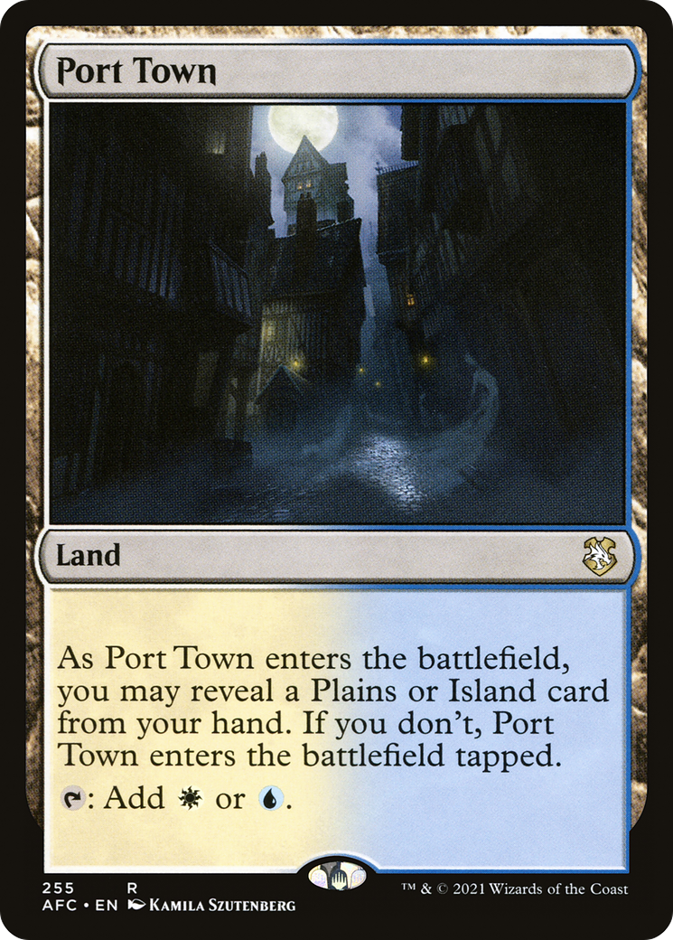 Port Town (AFC-255) [Forgotten Realms Commander] MTG Single Wizards of the Coast