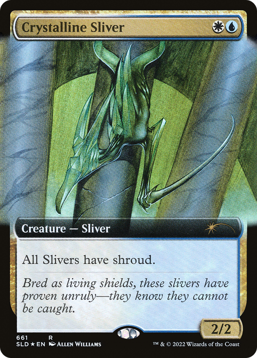 Crystalline Sliver (SLD-661) [Secret Lair] Drop (Extended Art) Foil MTG Single Wizards of the Coast