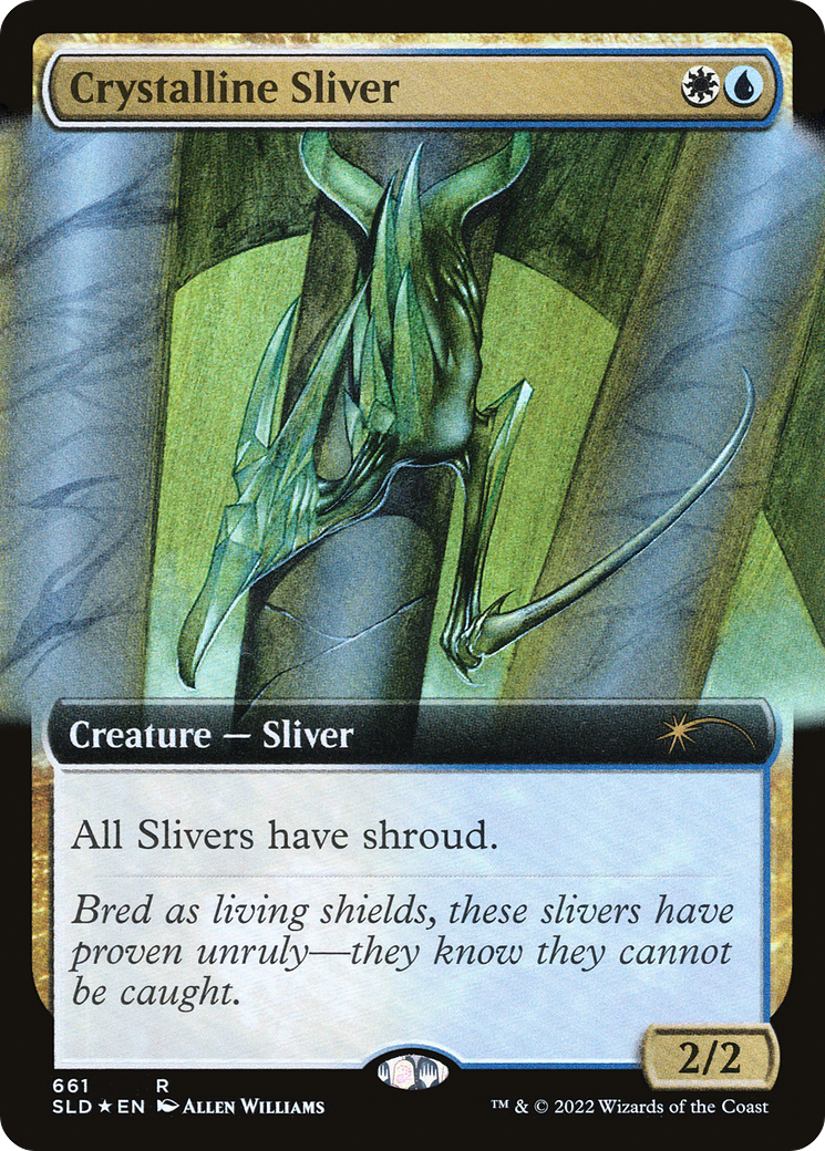 Crystalline Sliver (SLD-661) [Secret Lair] Drop (Extended Art) Foil MTG Single Wizards of the Coast