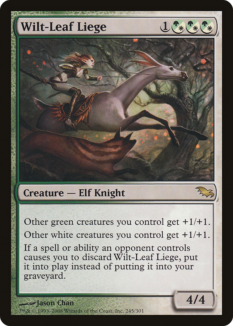 Wilt-Leaf Liege (SHM-245) [Shadowmoor] Foil MTG Single Wizards of the Coast