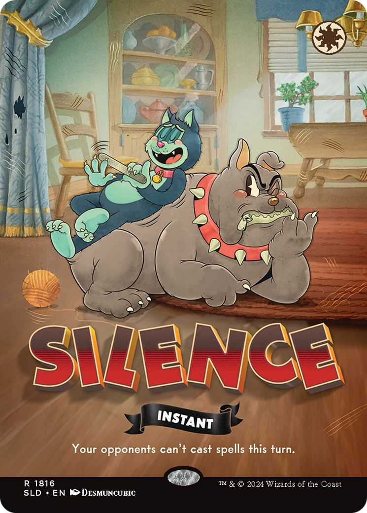 Silence (1816) (SLD-1816) [Secret Lair] Drop (Borderless) MTG Single Wizards of the Coast