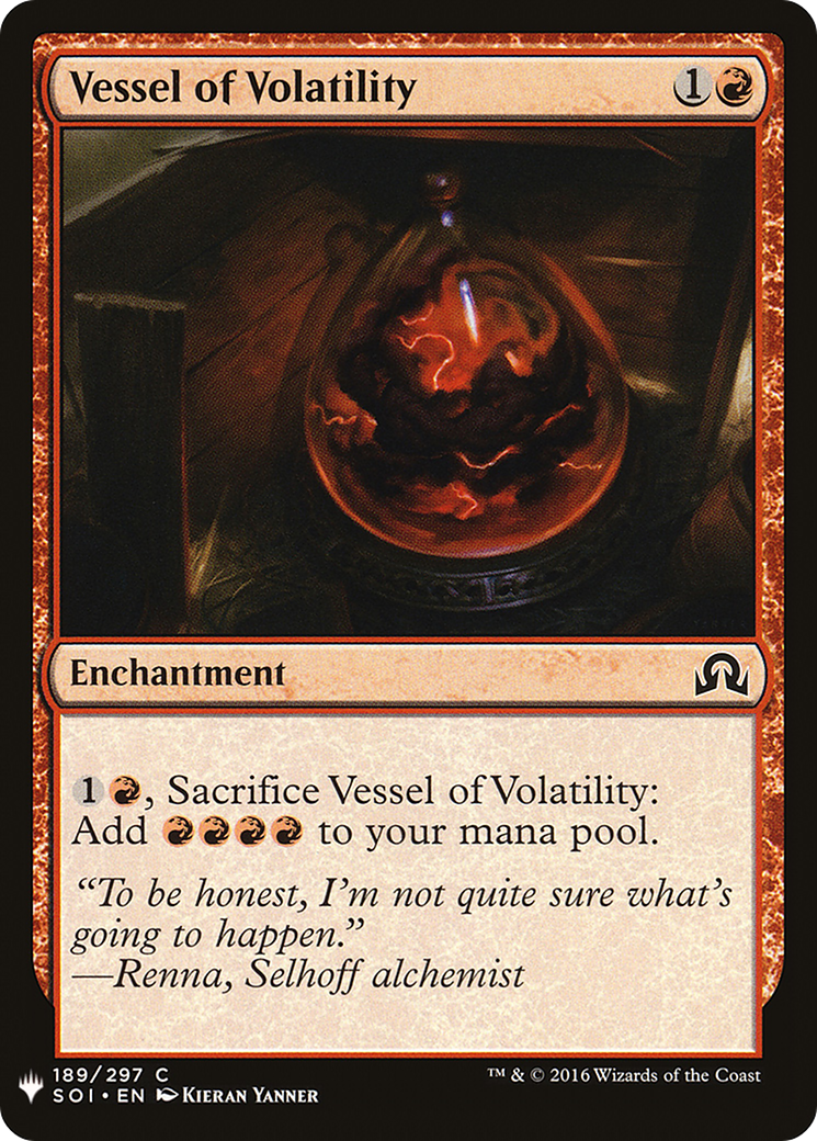 Vessel of Volatility (LIST-SOI-189) [Mystery Booster] The List MTG Single Wizards of the Coast