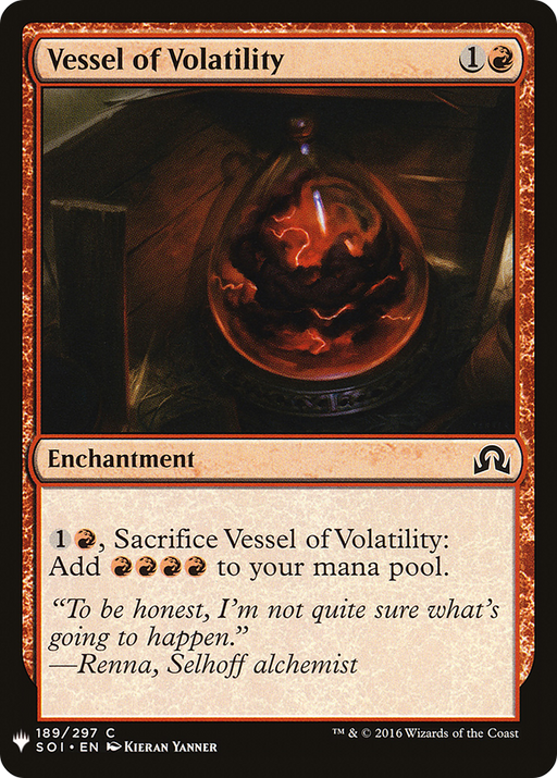 Vessel of Volatility (LIST-SOI-189) [Mystery Booster] The List MTG Single Wizards of the Coast