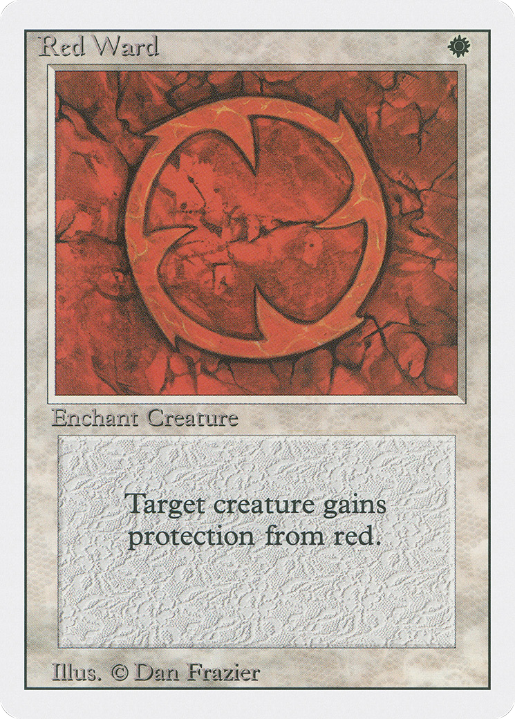 Red Ward (3ED-033) [Revised Edition] MTG Single Wizards of the Coast