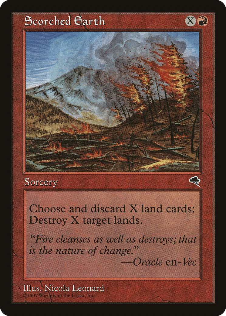 Scorched Earth (TMP-200) [Tempest] MTG Single Wizards of the Coast